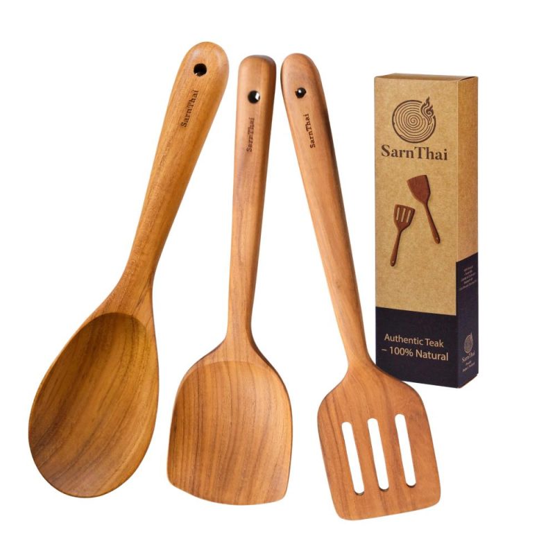 Teak Kitchen Utensil Set – 3 Piece