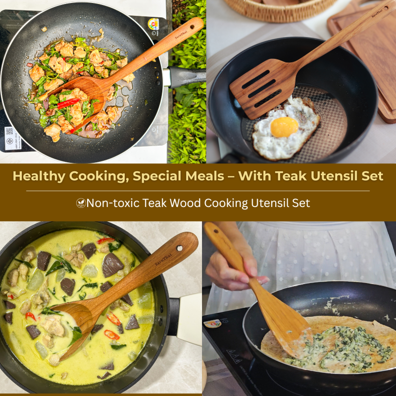 Teak Kitchen Utensil Set – 4 Piece