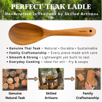 5.Teak cooking spoon ADS Teak Wooden Cooking Spoon