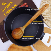 Teak Wooden Ladle for Cooking, Soup and Serving