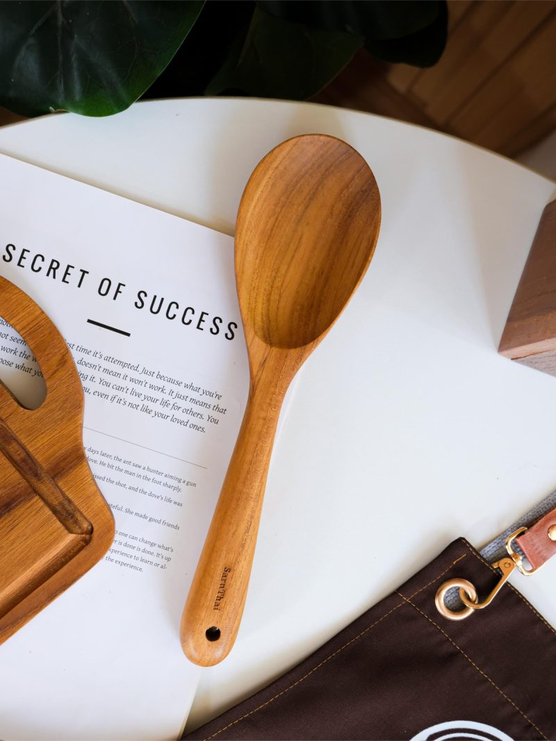 DSCF8121 Teak Wooden Cooking Spoon