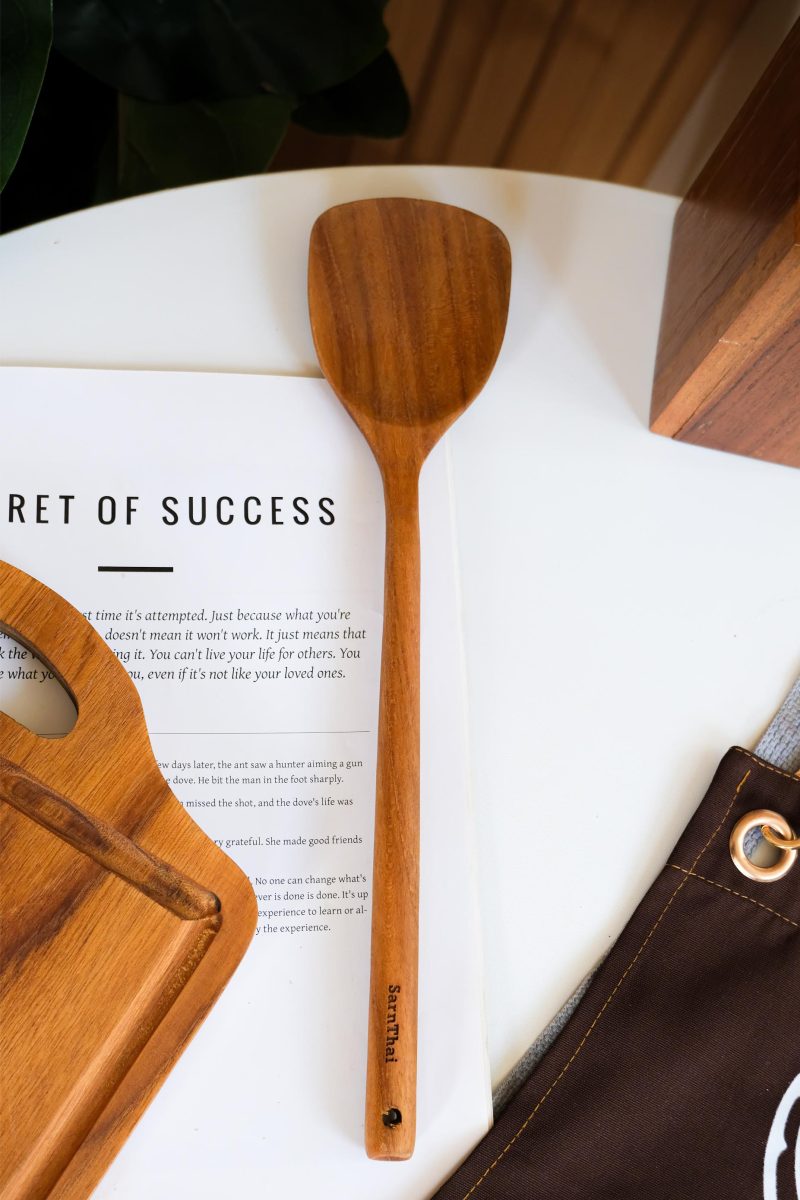 Teak Wooden Spatula long handle