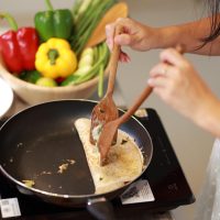 IMG_1835 Teak Wooden Spatula & Paddle Set of 2