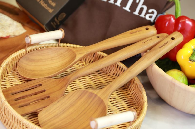 Teak Kitchen Utensil Set – 3 Piece