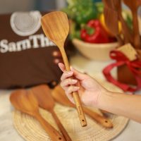 Teak Wooden Spatula long handle