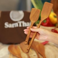 IMG_1997 Teak Wooden Spatula & Paddle Set of 2