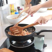 Teak Wooden Wok Slotted Spatula