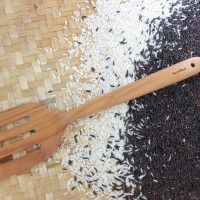Teak Wooden Wok Slotted Spatula
