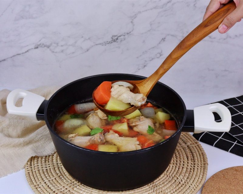 Teak Wooden Ladle for Cooking, Soup and Serving