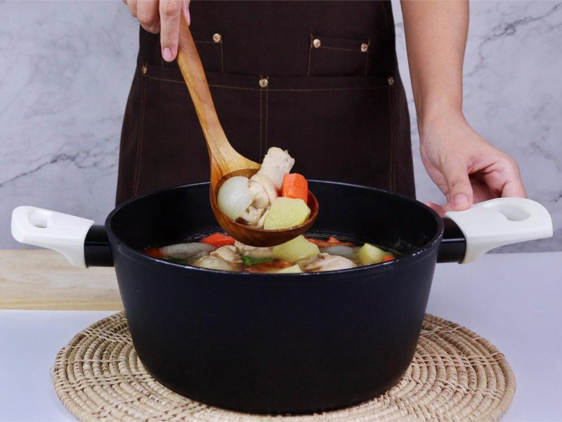 Teak Wooden Ladle for Cooking, Soup and Serving