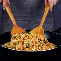 Teak Spatula Set of 2 – Solid & Slotted