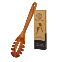Teak Wood Pasta Spoon with Teeth