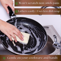 10.Loofah Sponges 2-in-1 Natural Organic Dish Sponges, Pack of 4 – Loofah & Cellulose